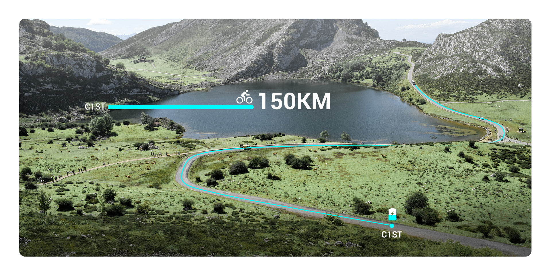 eleglide c1 dojazd elektrického bicykla